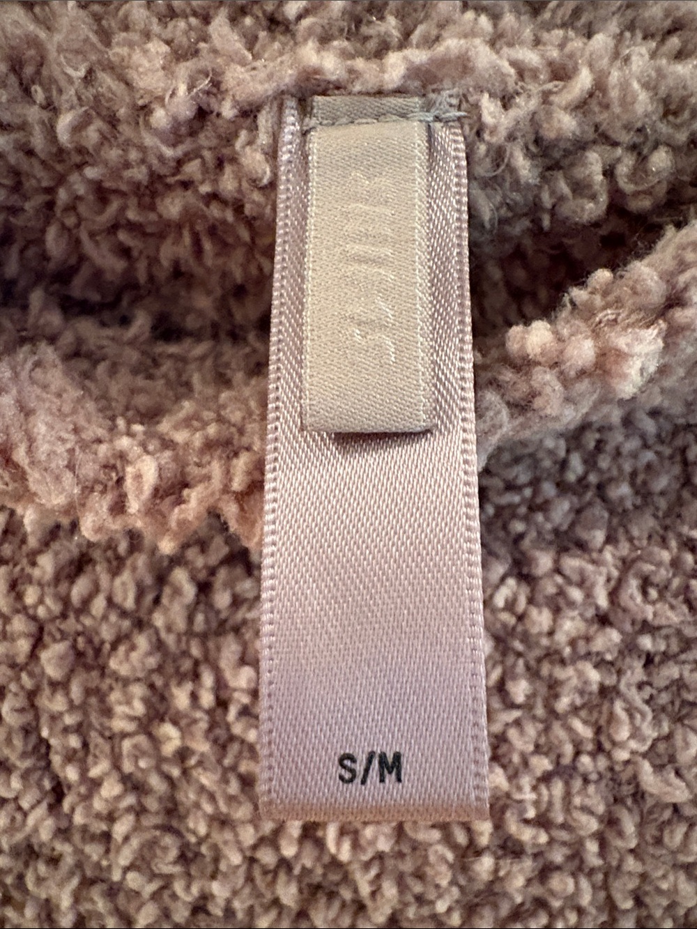 SKIMS EUC Cozy Textured Short Sleeve Crop Top in Rose Clay - Picture 4 of 8
